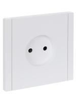 FORTE&PIANO Розетка 1-местная без заземления с защитными шторками винтовое крепление 10А FP217 белый IEK