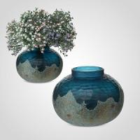 Ваза из Плотного Стекла Deep Blue S