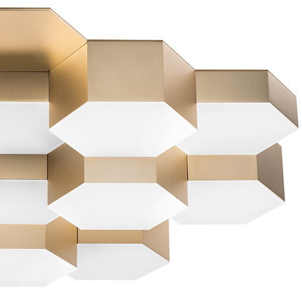 750161 Люстра потол FAVO LED-80W 3840LM Satin Gold 3000K