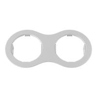 214626 Рамка DOMINO Double ROUND МR16 БЕЛЫЙ