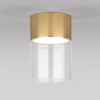 Светильник потолочный светодиодный 10W 4000К латунь/прозрачный 25047/LED