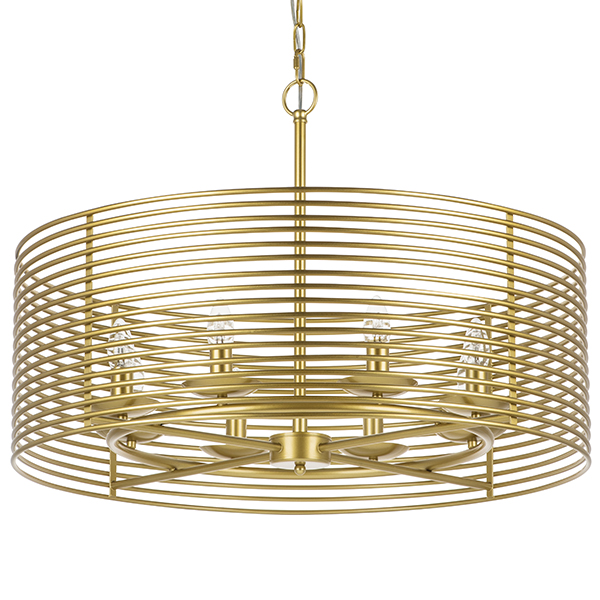 728083 Люстра ZETA 8х40W E14 ЗОЛОТО