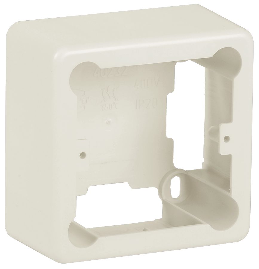 Коробка универсальная КМКУ 85х85х42мм неразборная ЭЛЕКОР слоновая кость IEK