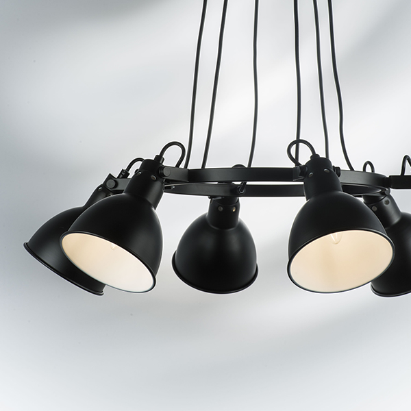 761167 Люстра ACROBATA 6х40W E14 ЧЕРНЫЙ