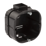 KUTS-60-60-43-s-black  Коробка установочная ЭРА KUTS-60-60-43-s-black усиленная для твердых стен саморезы стыковочные узлы черная IP20