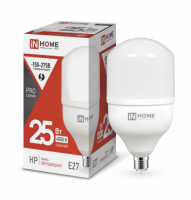 Лампа сд LED-HP-PRO 25Вт 230В E27 4000К 2380Лм IN HOME