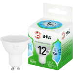 LED MR16-12W-840-GU10 GL  Лампа светодиодная ЭРА GREEN LINE LED MR16-12W-840-GU10 GL 12Вт софит яркий белый свет GU10