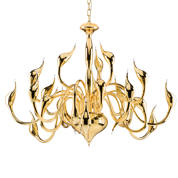 751242 Люстра подв. Cigno collo 24х20W G4 ЗОЛОТО