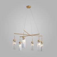 Подвесной светильник с хрусталем 60163/6 латунь