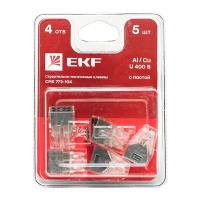 Строительно-монтажная клемма СМК 773-104 4 отверстия 1,0-2,5мм2 блистер (5шт.) EKF PROxima