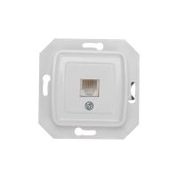 DEA Розетка Телефон RJ11 с/у мех. Бел KRANZ 