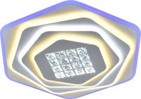 Светильник потолочный светодиодный 124W+12W Белый O500*65 Диммер 3000-6500К Подстветка RGB ПДУ