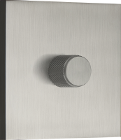 Светорегулятор поворотный Triac, LED 100 Вт (акт.нагрузка-макс. 300Вт), вороненая сталь, серия N96