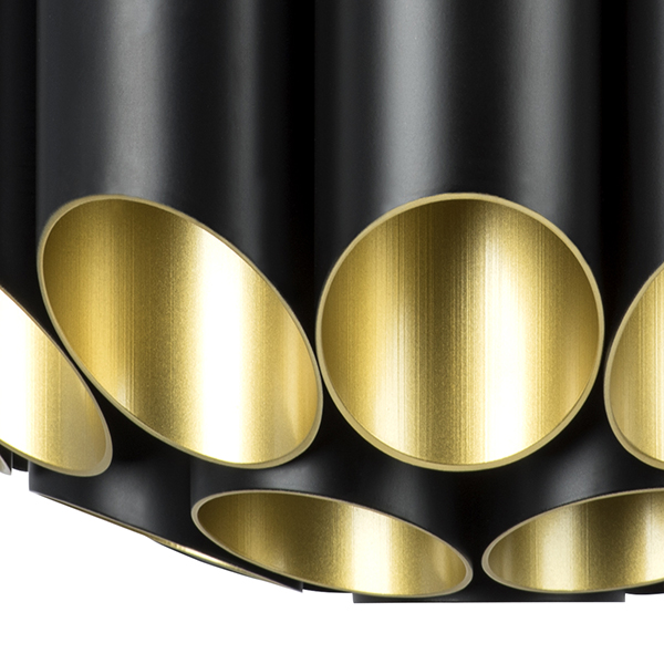 720447 Люстра SIENA 44х40W G9 ЧЕРНЫЙ/ЗОЛОТО