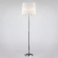 Напольный светильник с тканевым абажуром 2045/3F хром / белый
