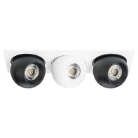 i536726272 Светильник INTERO LED 9W*3 850LM*3 24G БЕЛЫЙ/ЧЕРНЫЙ 3000K (217536+217072+217062+217072)