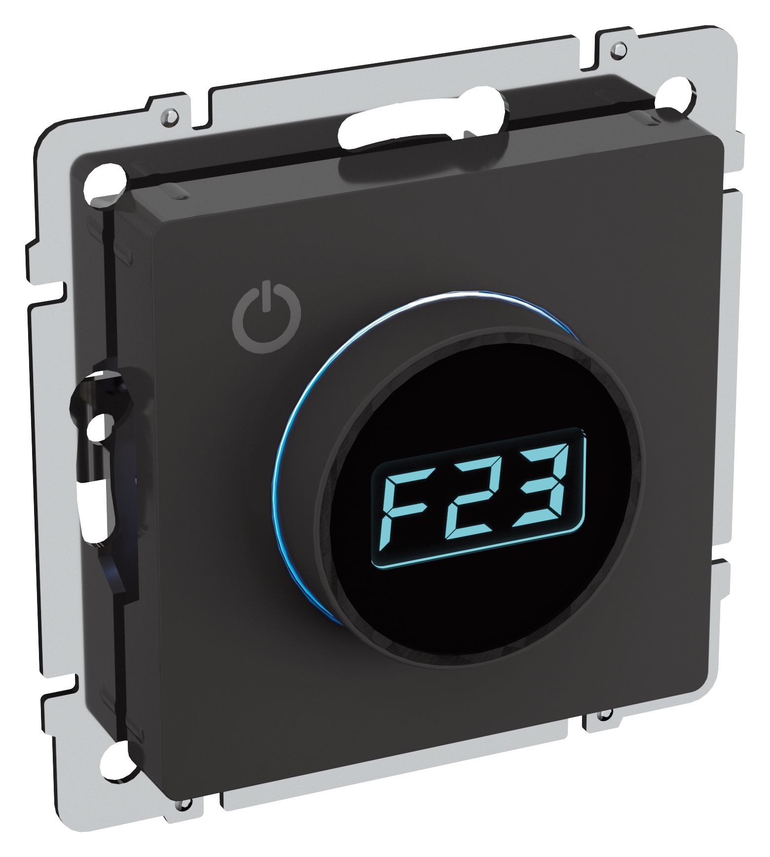 BRITE Термостат электронный с индикацией ТС10-1-БрЧ черный IEK