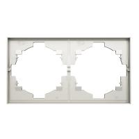 Рамка STRONG 2-постовая жемчуг KRANZ