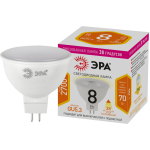 Лампочка светодиодная ЭРА STD LED Lense MR16-8W-827-GU5.3 GU5.3 8Вт линзованная софит теплый белый свет