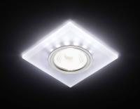 S215 W/CH/WH матовый/хром/MR16+3W(LED WHITE)