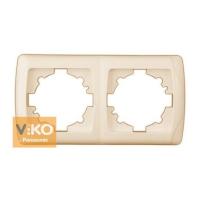 90572102 Рамка 2х горизонтальная крем VIKO Carmen