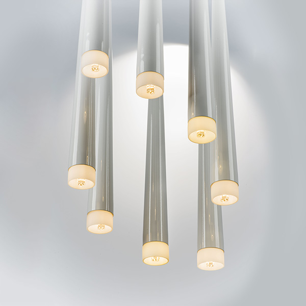 807086 Подвес PUNTO 8х25W G9 ХРОМ/БЕЛЫЙ