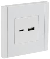 FORTE&PIANO Розетка USB A+C 18Вт FP251 белый IEK