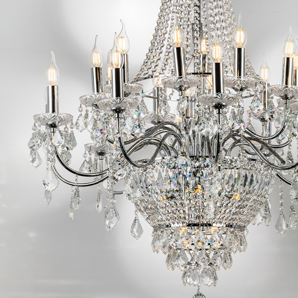 700294 Люстра подвесная CLASSIC 29х60W E14 ХРОМ