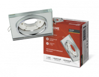 Светильник встраиваемый GX53R-glass SMR КВАДРАТ под GX53 зеркальный IN HOME