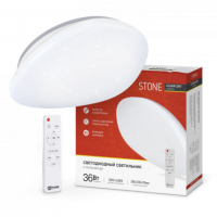 Светильник сд COMFORT STONE 36Вт 230В 3000-6500K 2900Лм 290x70мм с пультом ДУ IN HOME