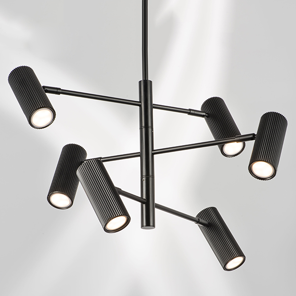 718267 Люстра ROMA 6х28W GU10 (led) MATT BLACK