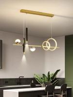 LVK 9016 GD подвес LED L100H139W8 120W 2500-6000K 3 реж.свечен