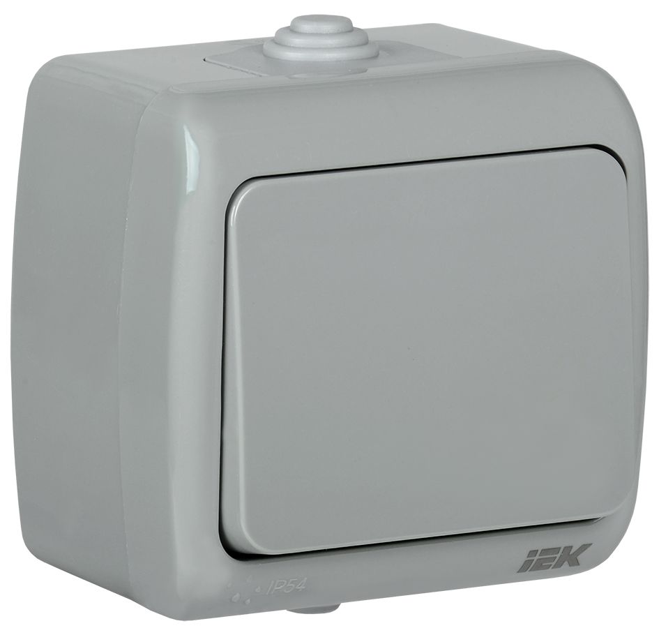 Выключатель 1-клавишный для открытой установки ВС-20-1-0-А 10А IP54 AQUATIC IEK
