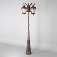 Virgo F/2 капучино уличный двухрожковый светильник на столбе IP44 GLXT-1450F/2