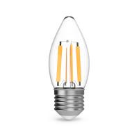 Лампа Gauss Filament Свеча 7W 580lm 4100К Е27 LED 1/10/50