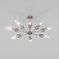 Потолочная люстра со стеклянными плафонами 60140/9 сатин-никель