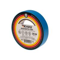 Изолента ПВХ 0,13х15 мм, 20 м, синяя KRANZ 