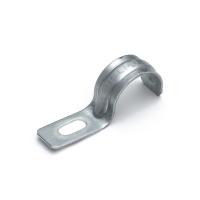 Скоба металлическая однолапковая усиленная противопожарная СМОУ d19-20 мм  (100шт/1200шт уп/кор) Промрукав