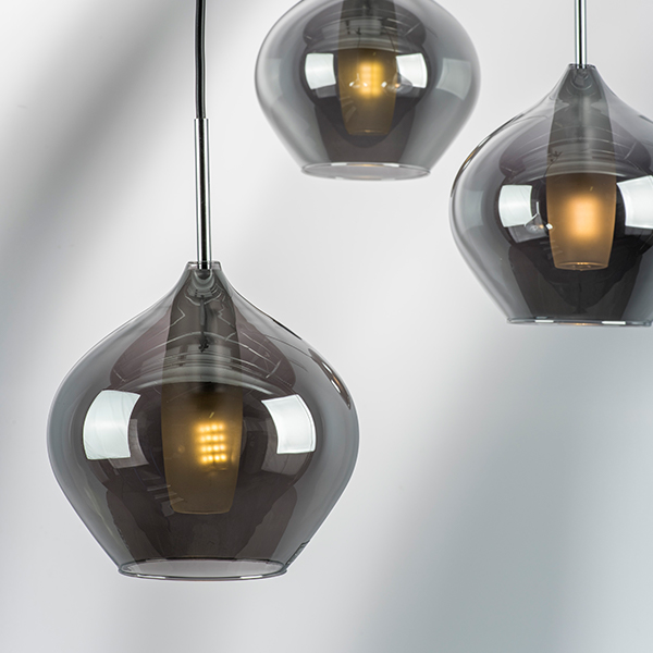 803047 Подвес PENTOLA 1х25W G9 ХРОМ/ДЫМЧАТЫЙ