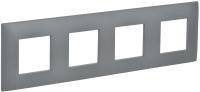 SKANDY Рамка 4-местная SK-F04Gr серый IEK