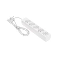 Удлинитель 5 гнезд, 1,5м, 3х0,75мм², с/з, белый PROconnect