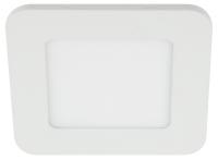 LED 2-6-6K Светильник ЭРА светодиодный квадратный LED 6W  220V 6500K (40/960)