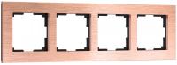 W0041712/ Рамка на 4 поста Aluminium (бронза)
