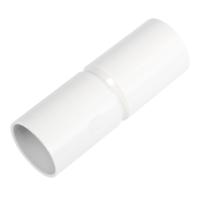 Патрубок-муфта белая d50 мм (12шт/144шт уп/кор) Промрукав
