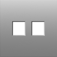 Накладка 2-я для розеток RJ45,TV,SAT, серый графит, серия S08