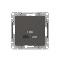 Механизм розетки USB-С, быстрая, мокко Эпика EKF