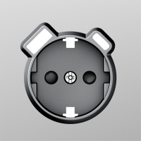 Накладка для розетки Schuko с зарядным устройством USB A+C, со шторками 16A 250В, сталь, серия S08