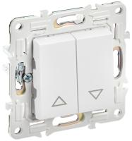 SKANDY Выключатель жалюзи 10А SK-V12W арктический белый IEK