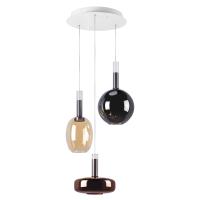 792139 Люстра DISCO 3x6W LED 600LM G БЕЛЫЙ/МУЛЬТИКОЛОР 3000К