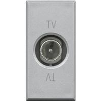 BT Axolute Алюминий Розетка TV проходная папа с возможностью обратной связи с сопротив. 75 Ом 1мод